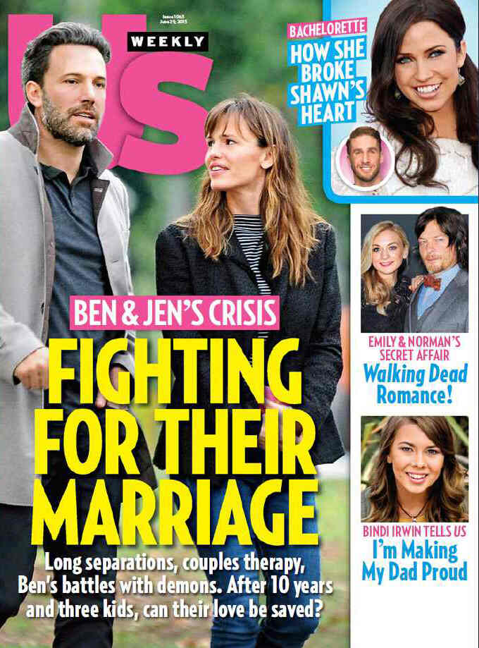 US WEEKLY magazine side cover Issue 1063 29 June 2015