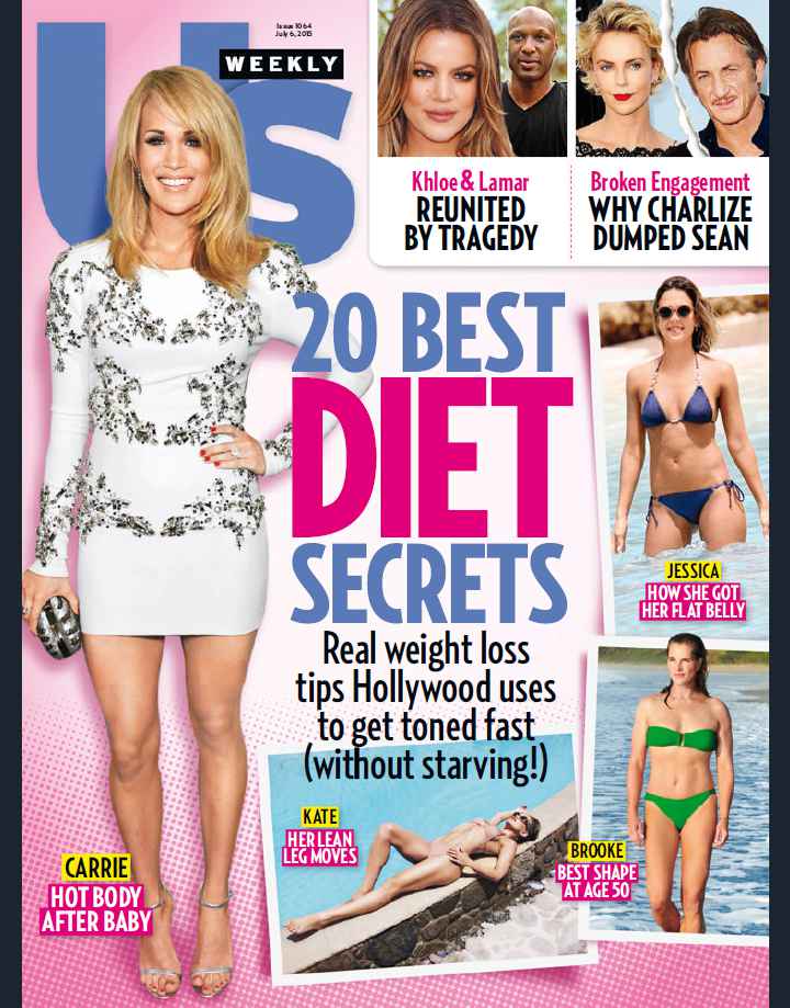 US WEEKLY magazine side cover Issue 1064 6 July 2015