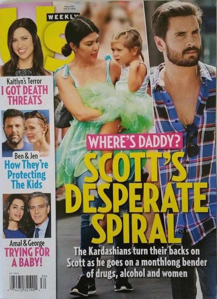 US WEEKLY magazine side cover Issue 1067 27 July 2015