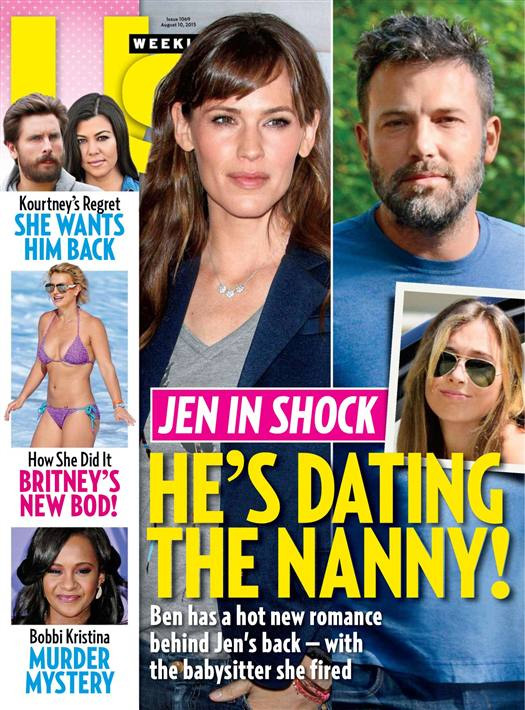 US WEEKLY magazine side cover Issue 1069 10 August 2015