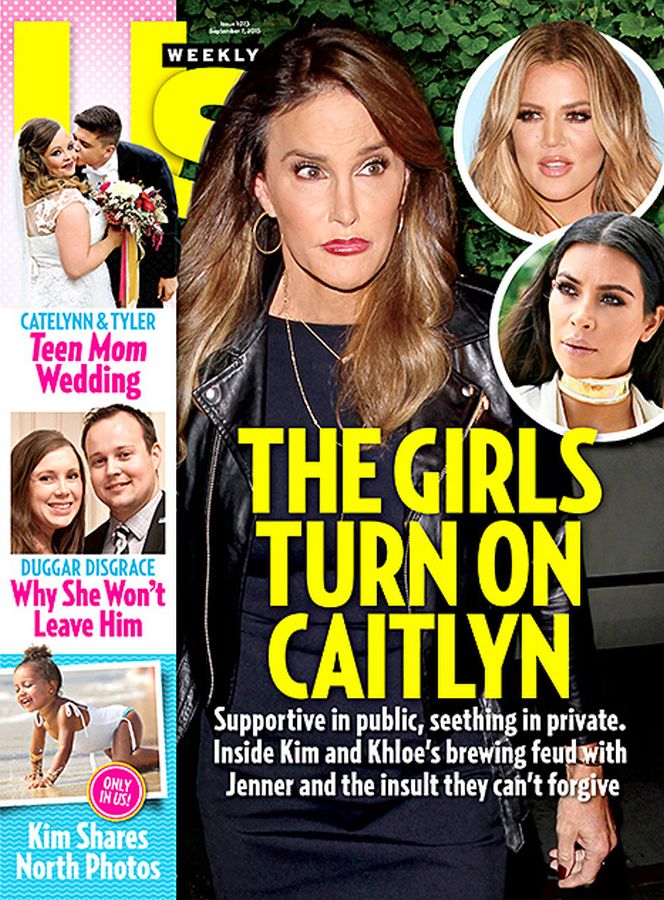 US WEEKLY magazine side cover Issue 1073 7 September 2015
