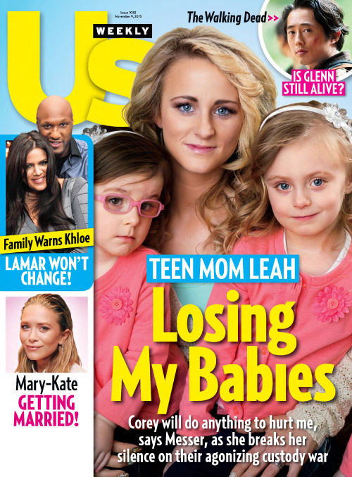 US WEEKLY magazine side cover Issue 1082 9 November 2015