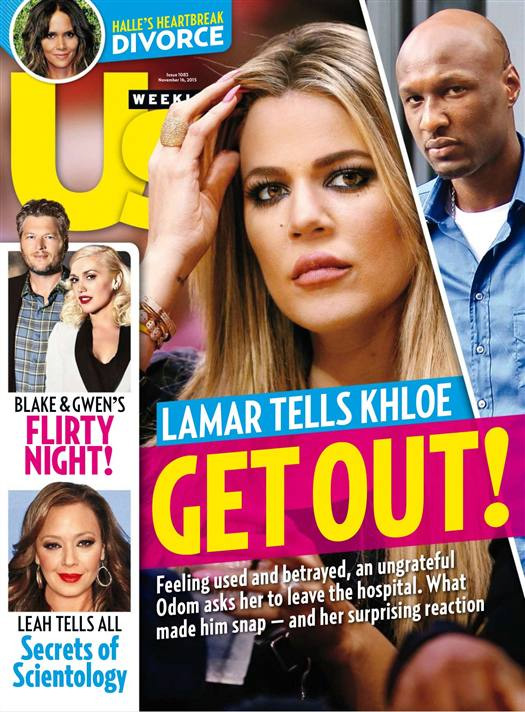 US WEEKLY magazine side cover Issue 1083 16 November 2015