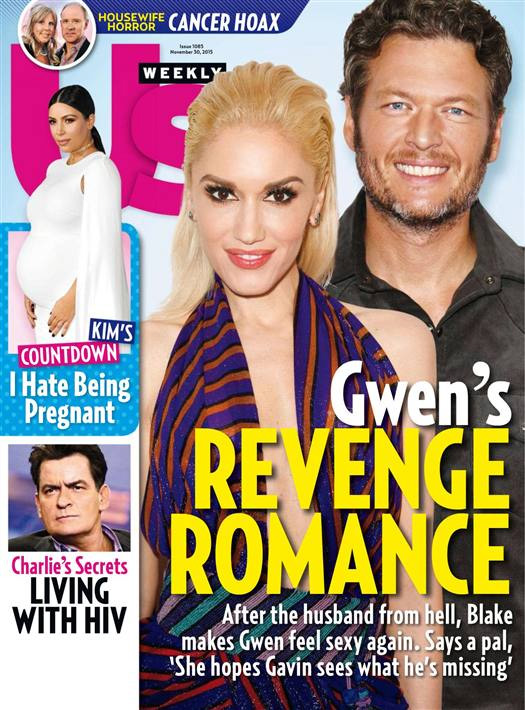 US WEEKLY magazine side cover Issue 1085 30 November 2015