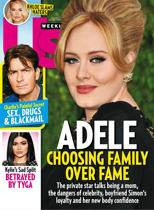 US WEEKLY magazine side cover Issue 1086 7 December 2015