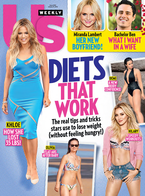 US WEEKLY magazine side cover Issue 1091 11 January 2016