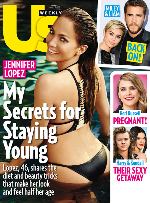 US WEEKLY magazine side cover Issue 1092 18 January 2016