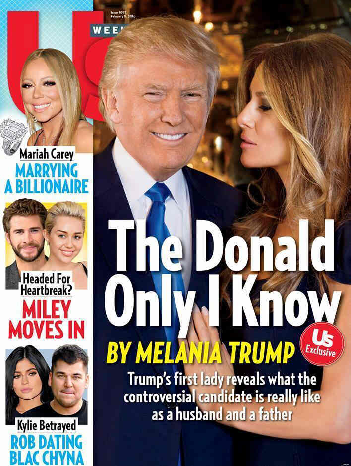 US WEEKLY magazine side cover Issue 1095 8 February 2016