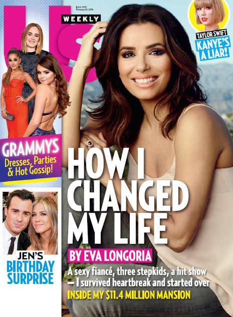 US WEEKLY magazine side cover Issue 1098 29 February 2016