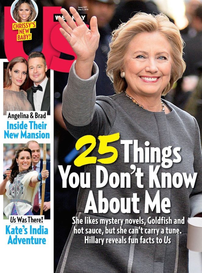 US WEEKLY magazine side cover Issue 1107 2 May 2016