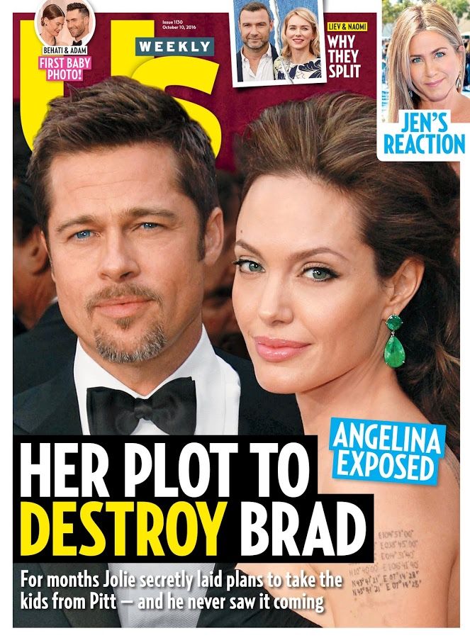 US WEEKLY magazine side cover Issue 1130 10 October 2016