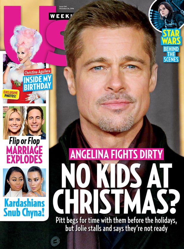 US WEEKLY magazine side cover Issue 1141 26 December 2016