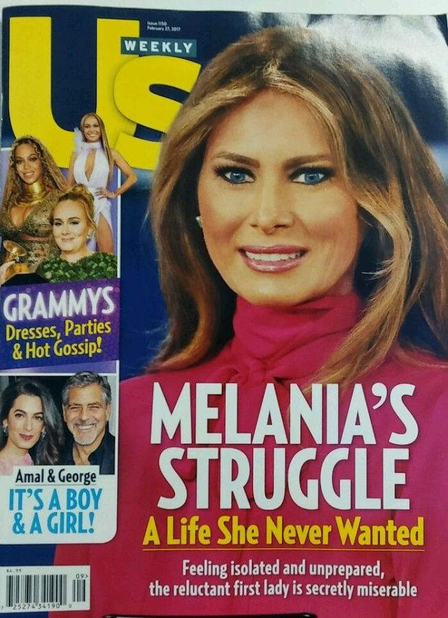 US WEEKLY magazine side cover Issue 1150 27 February 2017