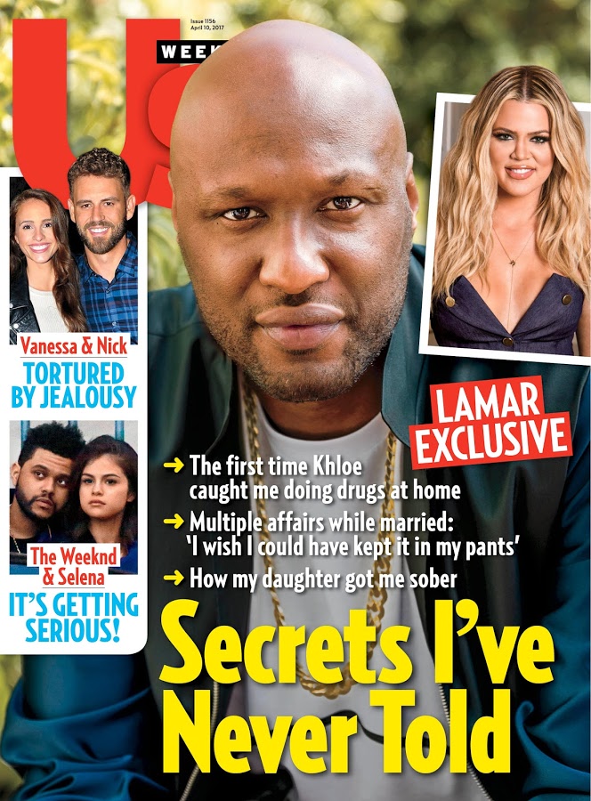 US WEEKLY magazine side cover Issue 1156 10 April 2017