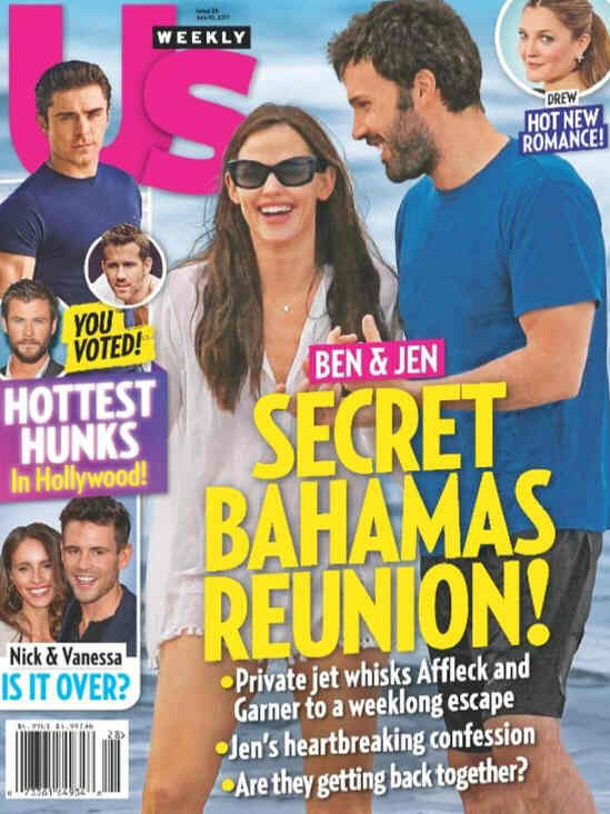 US WEEKLY magazine side cover Issue 28 10 July 2017