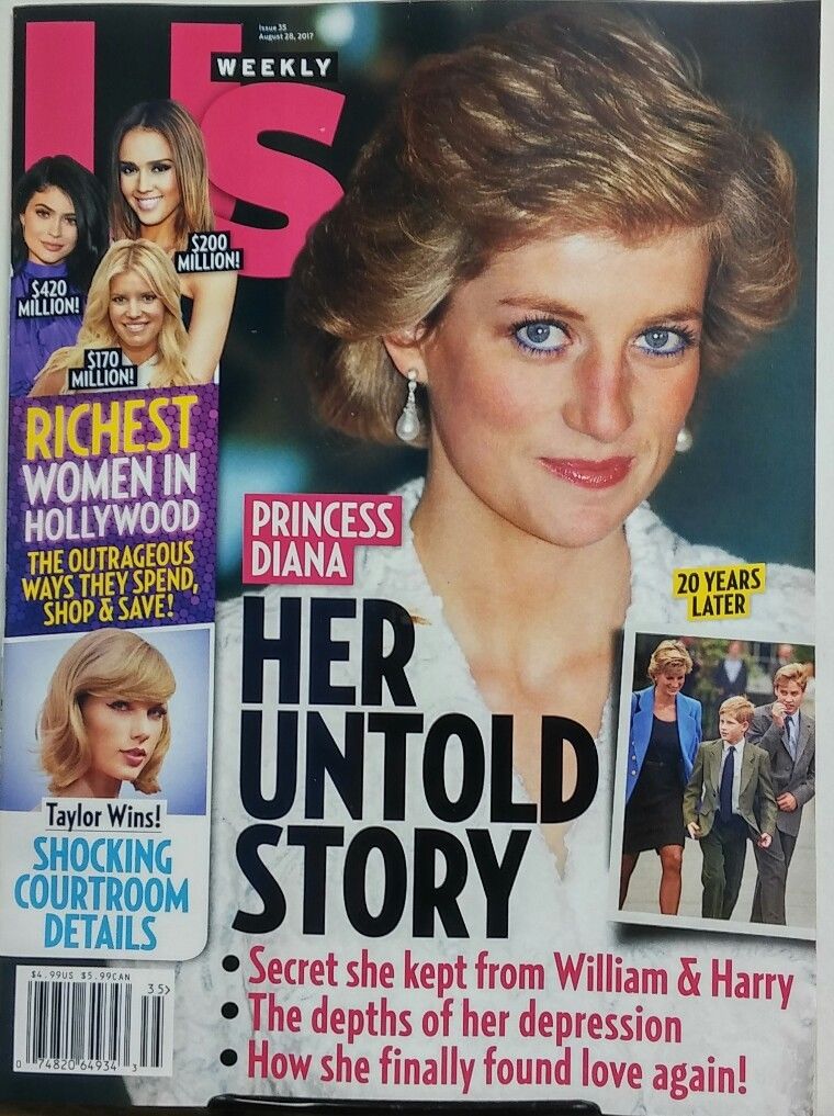 US WEEKLY magazine side cover Issue 35 28 August 2017