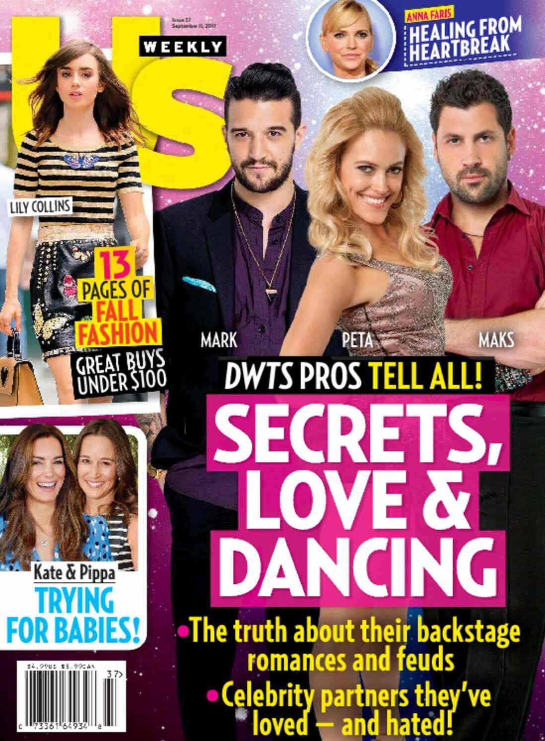 US WEEKLY magazine side cover Issue 37 11 September 2017
