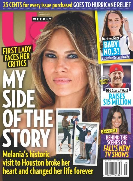 US WEEKLY magazine side cover Issue 38 18 September 2017