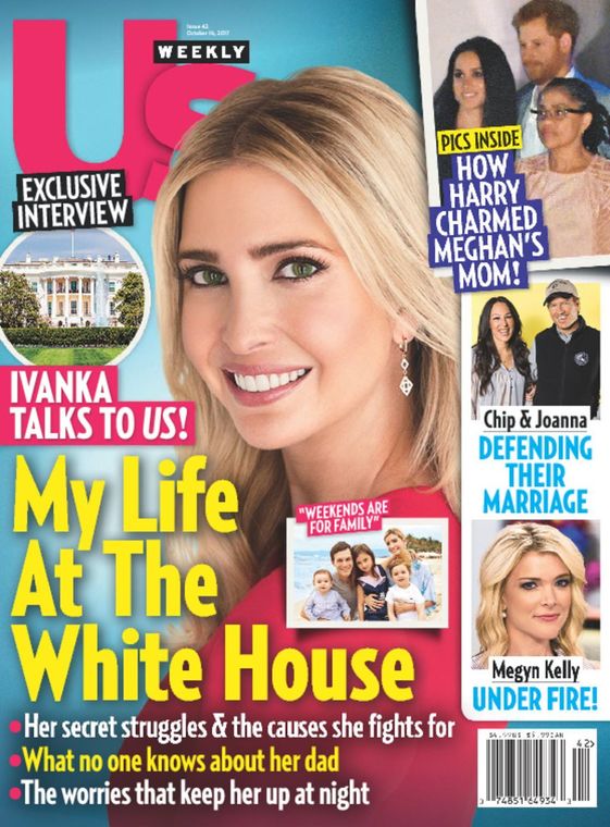 US WEEKLY magazine side cover Issue 42 16 October 2017