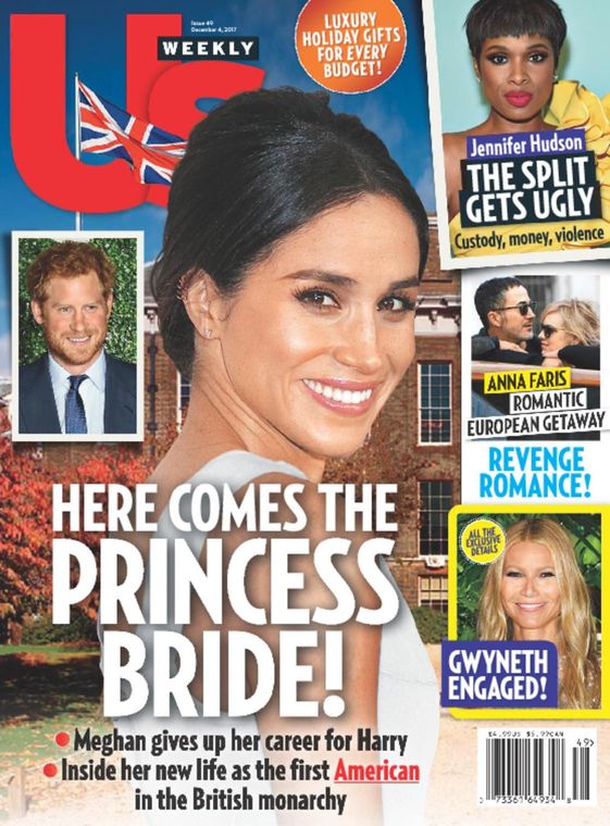 US WEEKLY magazine side cover Issue 49 4 December 2017