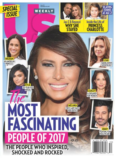 US WEEKLY magazine side cover Issue 52 25 December 2017