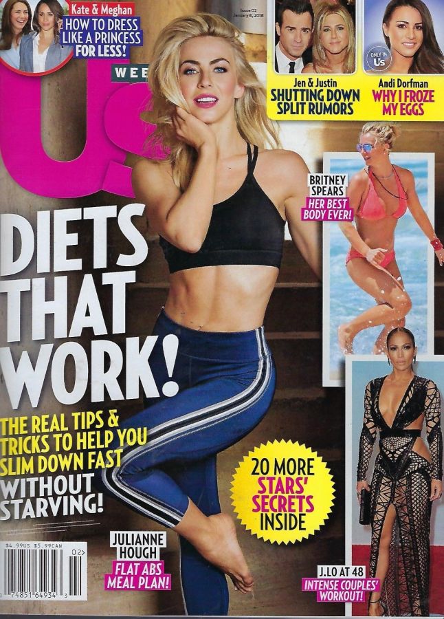 US WEEKLY magazine side cover Issue 2 8 January 2018