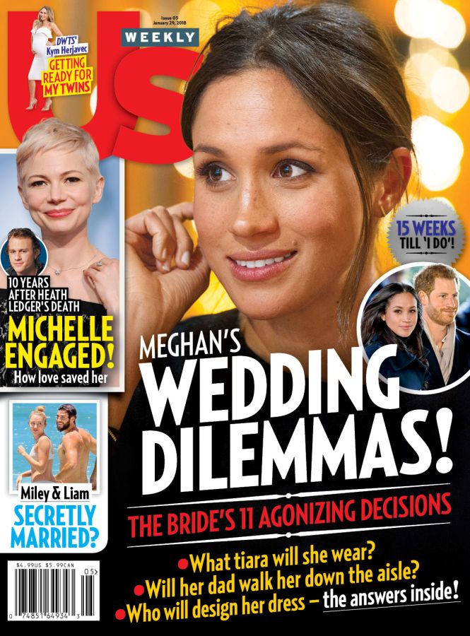 US WEEKLY magazine side cover Issue 5 29 January 2018