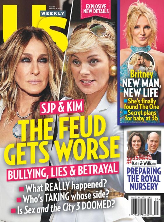 US WEEKLY magazine side cover Issue 9 26 February 2018
