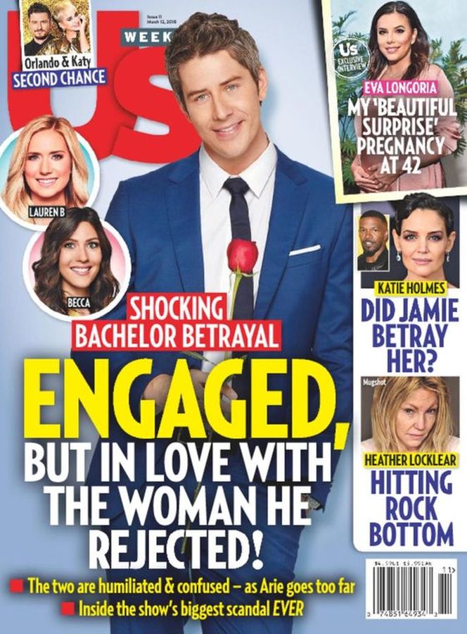 US WEEKLY magazine side cover Issue 11 12 March 2018