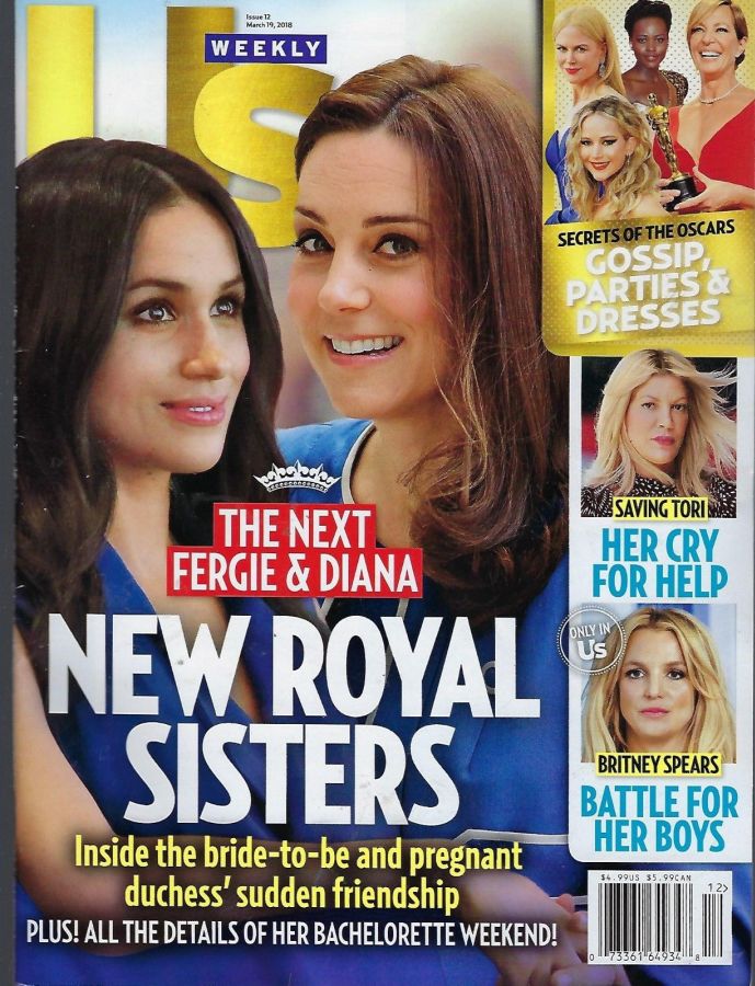 US WEEKLY magazine side cover Issue 12 19 March 2018