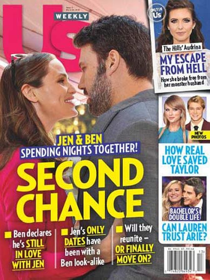 US WEEKLY magazine side cover Issue 13 26 March 2018