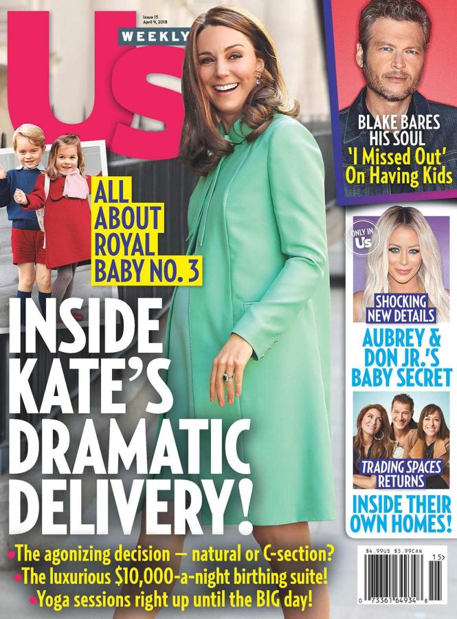 US WEEKLY magazine side cover Issue 15 9 April 2018