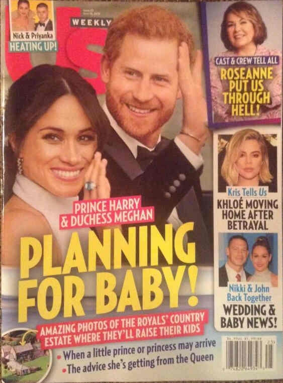 US WEEKLY magazine side cover Issue 25 18 June 2018