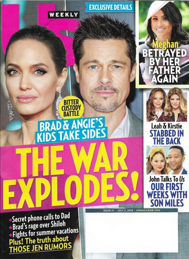 US WEEKLY magazine side cover Issue 27 2 July 2018
