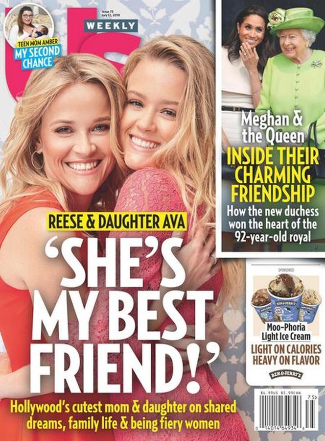 US WEEKLY magazine side cover 12 July 2018