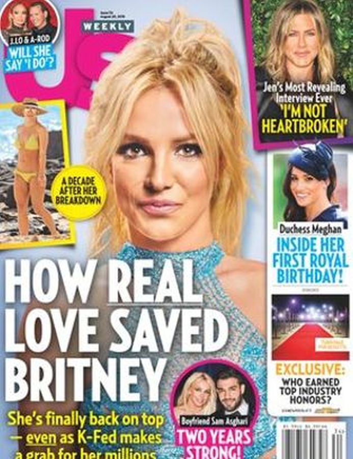 US WEEKLY magazine side cover 20 August 2018