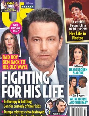 US WEEKLY magazine side cover 3 September 2018