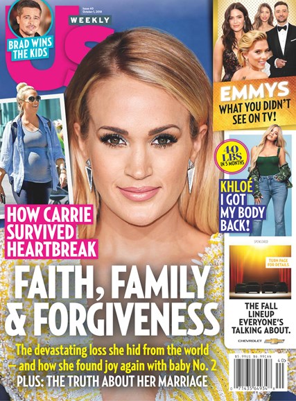 US WEEKLY magazine side cover 1 October 2018