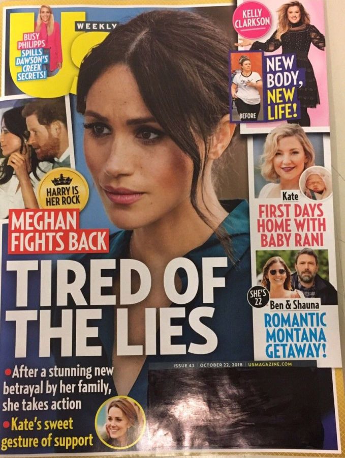 US WEEKLY magazine side cover 22 October 2018