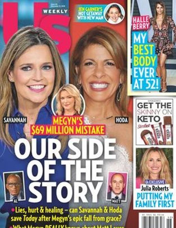 US WEEKLY magazine side cover 12 November 2018