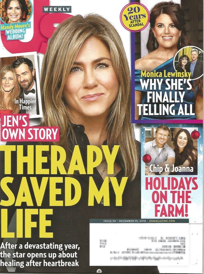 US WEEKLY magazine side cover 10 December 2018