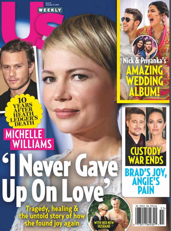 US WEEKLY magazine side cover 17 December 2018