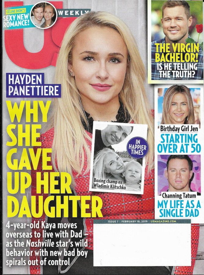 US WEEKLY magazine side cover 18 February 2019