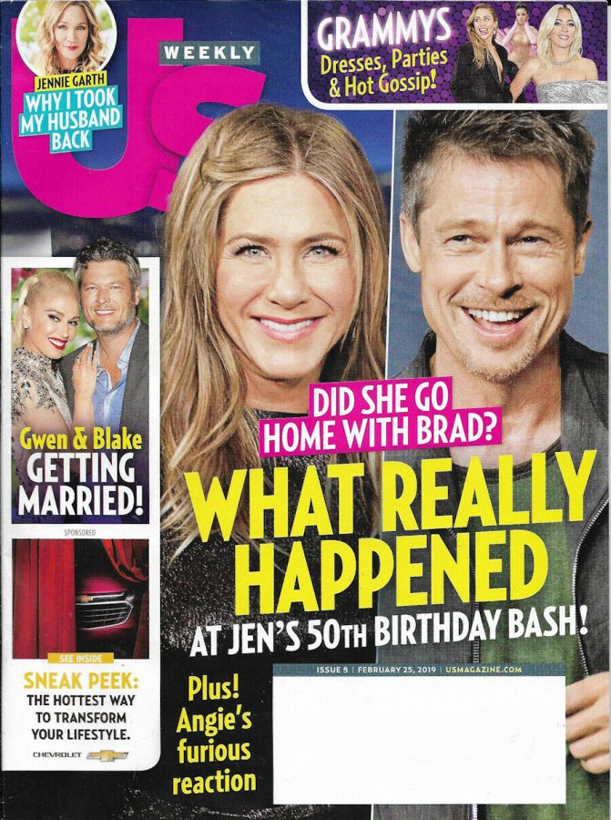 US WEEKLY magazine side cover 25 February 2019