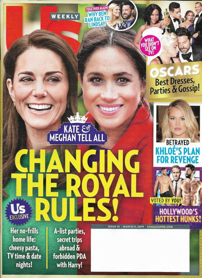 US WEEKLY magazine side cover 11 March 2019