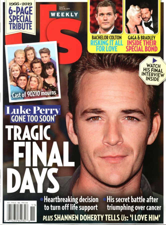 US WEEKLY magazine side cover 18 March 2019