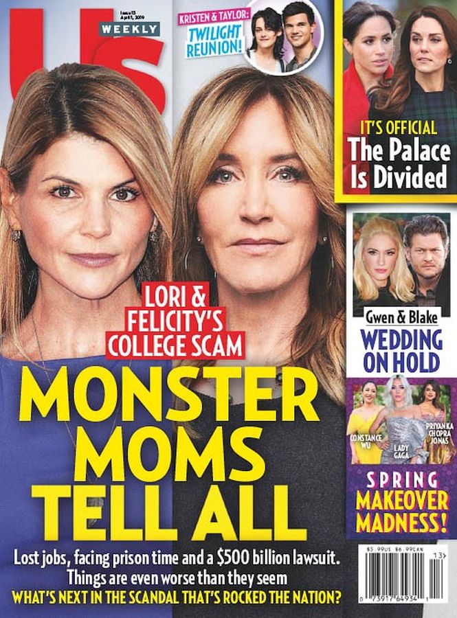 US WEEKLY magazine side cover 1 April 2019