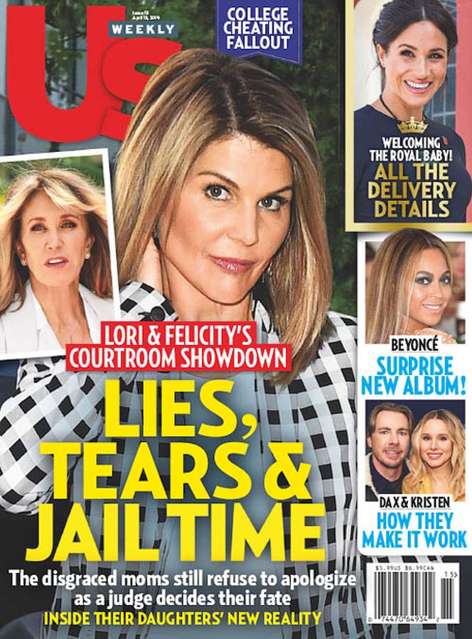US WEEKLY magazine side cover 15 April 2019