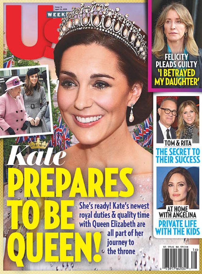US WEEKLY magazine side cover 22 April 2019