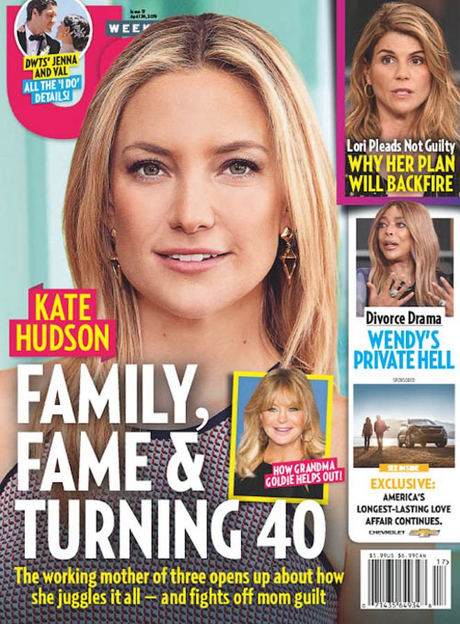 US WEEKLY magazine side cover 29 April 2019